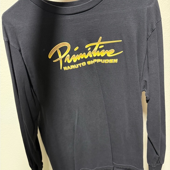 Primitive Black and Gold Naruto Shippuden Tee - Picture 1 of 2